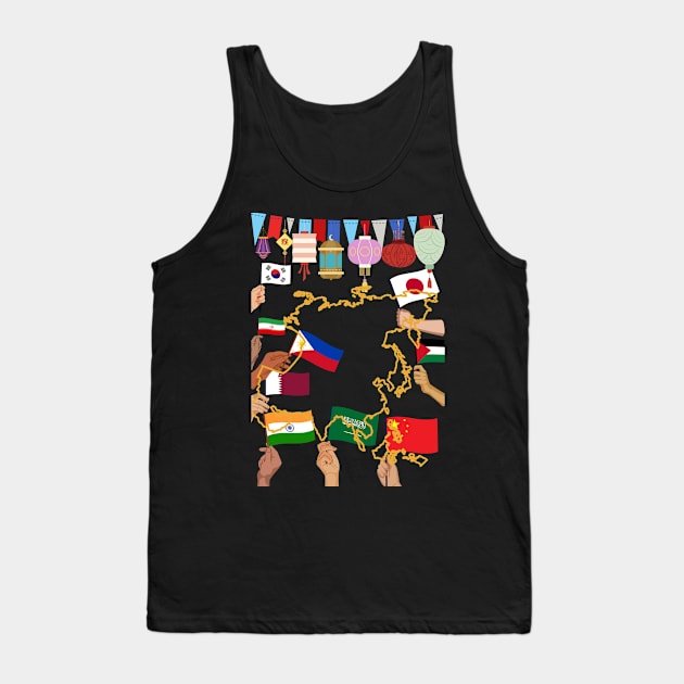 asia 2 Tank Top by AMINOS ART